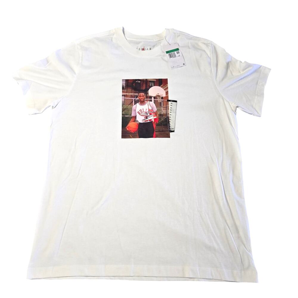 Jordan Brand Sz XL Mens White Jordan Photo T-Shirt